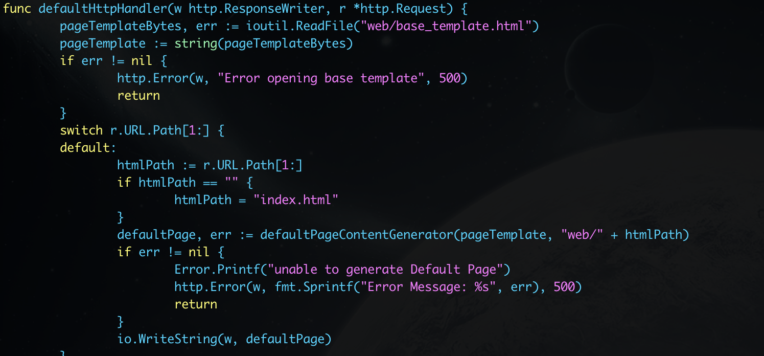 Go backend and systems code